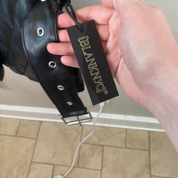 NWT BlankNYC Faux Leather Vest - Picture 12 of 12